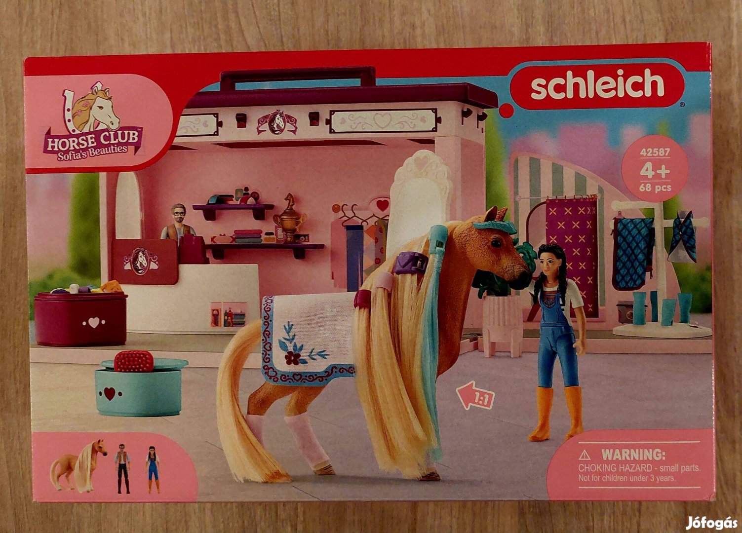 Schleich 42587 Hordozható divat lovasbolt új, bonttalan