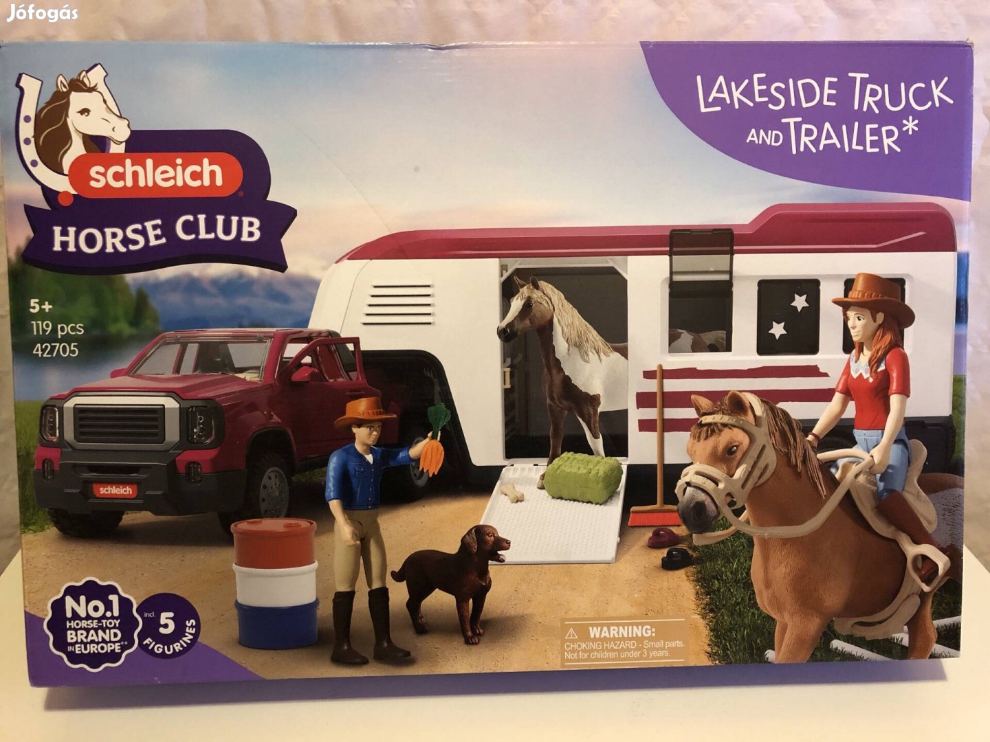 Schleich Lószállító teherautó
