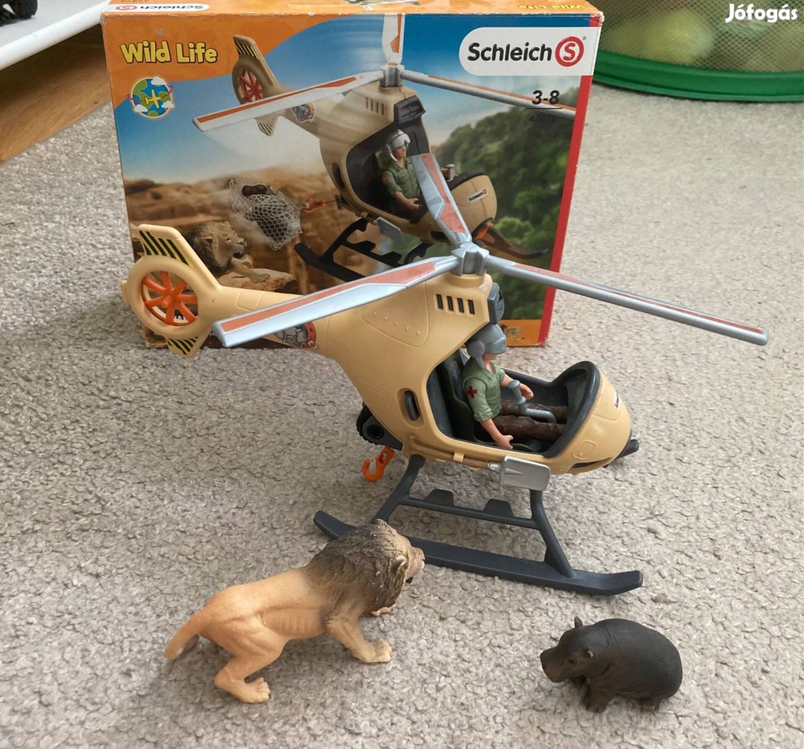 Schleich állatmentő helikopter