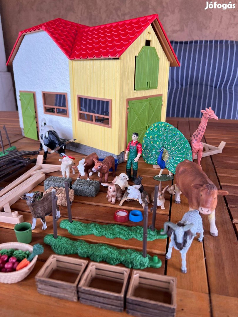 Schleich farm ház istállóval és állatokkal