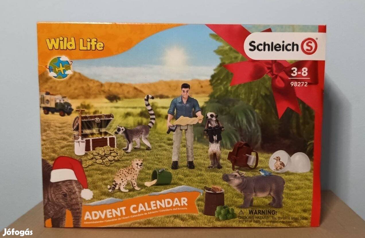 Schleicht 98272 Adventi Naptár Vadvilág Vadállatok Új Bontatlan