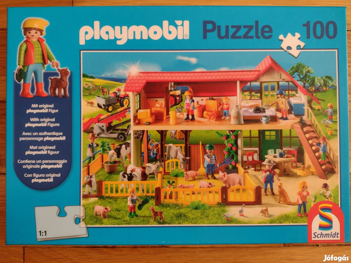 Schmidt 100 db-os Playmobil puzzle - Bauernhof (56163)