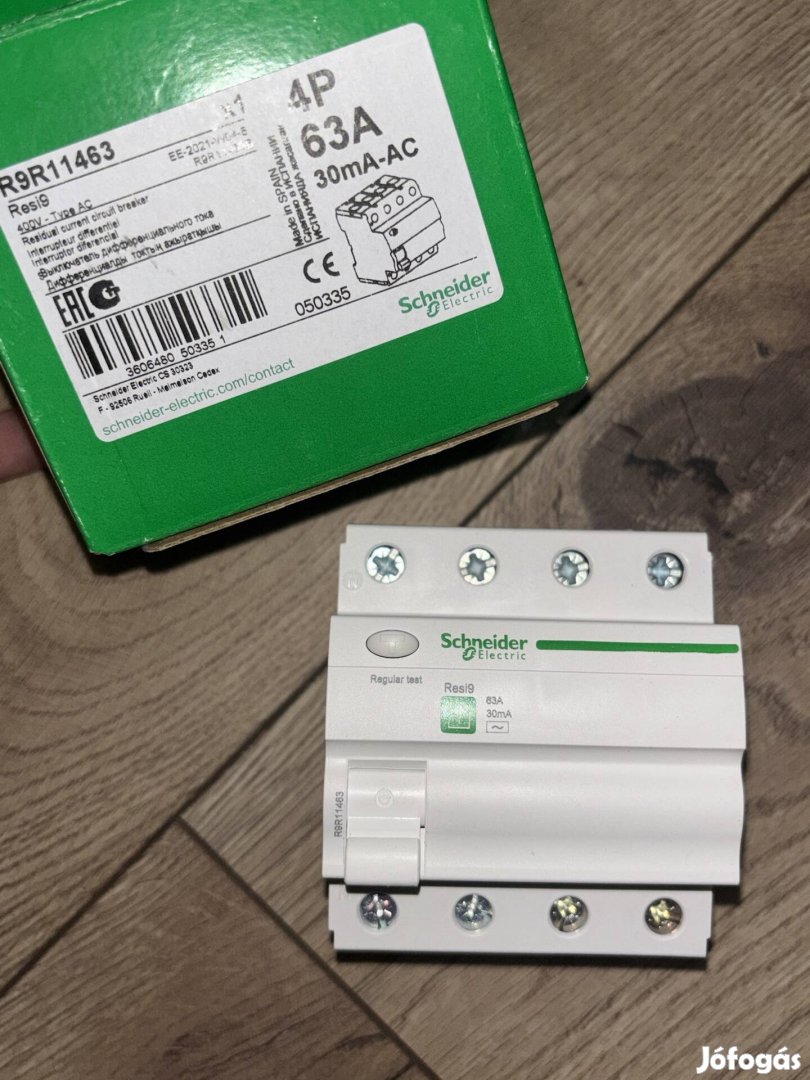 Schneider 4P 63A 30mA Fi-Relé