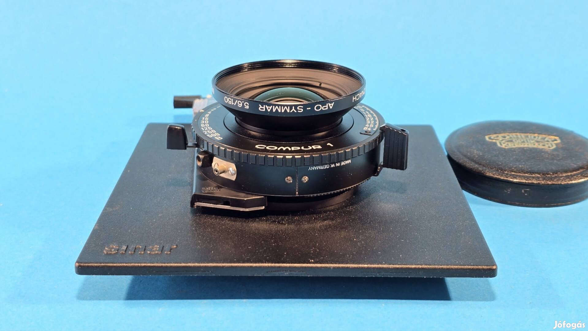 Schneider Apo Symmar 5.6/150mm objektív sinar előlapon 