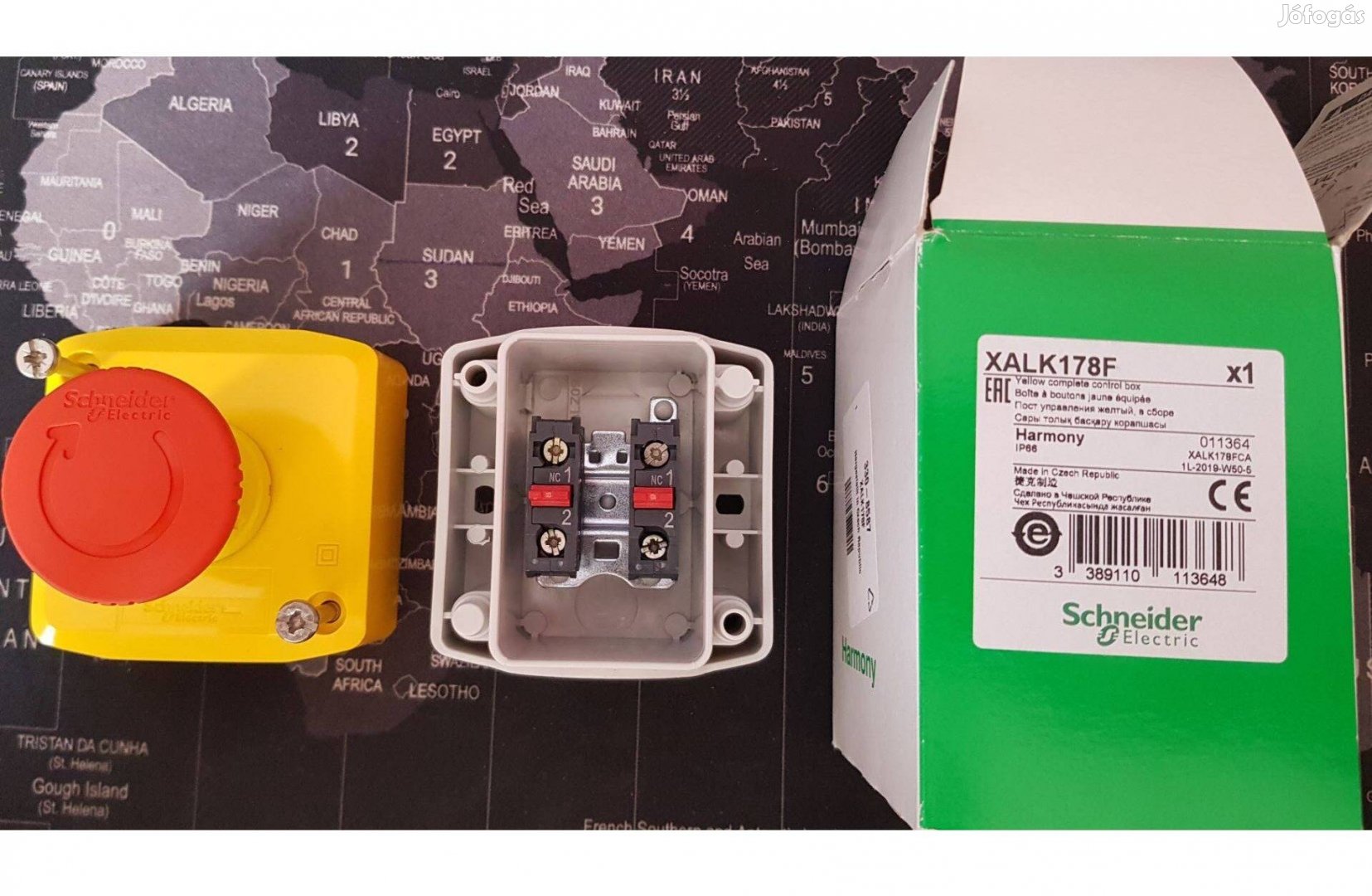 Schneider Electric új vészleállító gomb vész-STOP vészstop