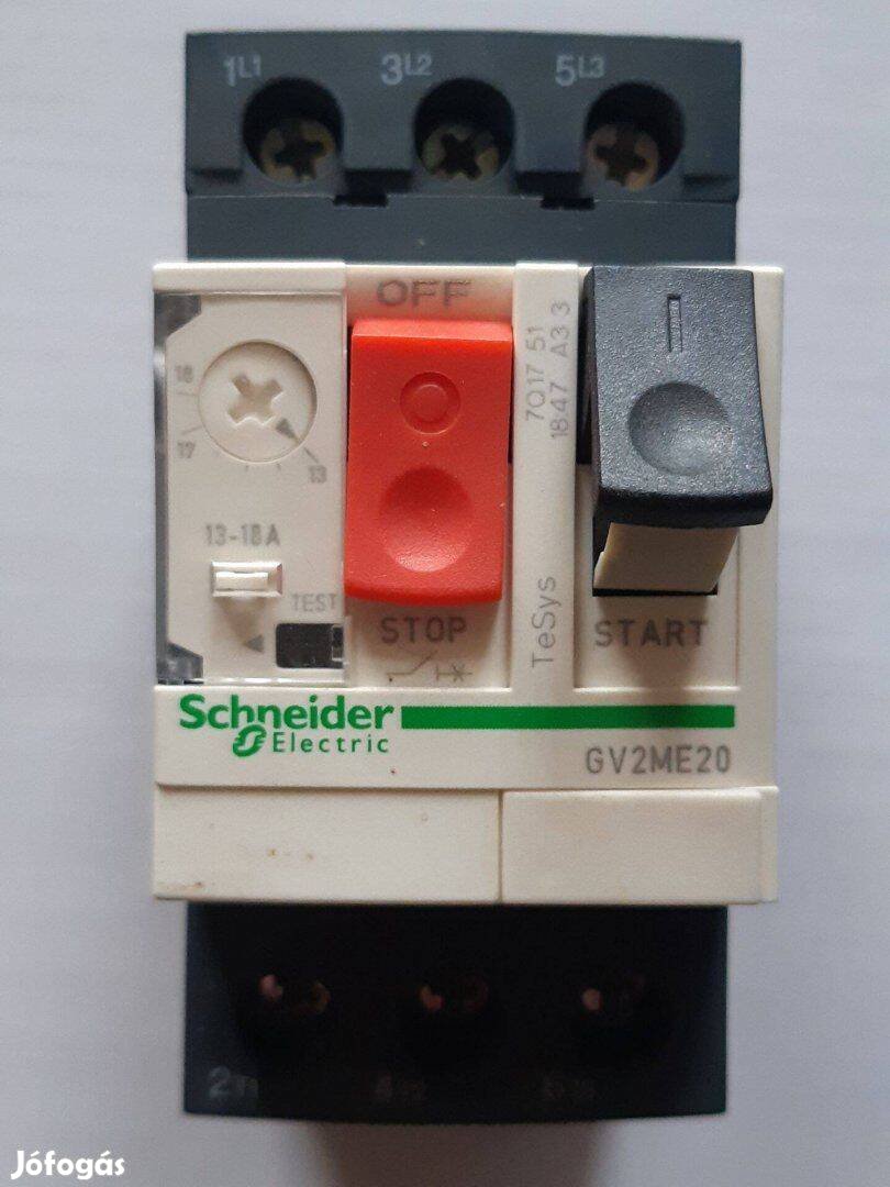 Schneider GV2ME20 motorvédő kapcsoló 3P 13-18 A-hő 100kA