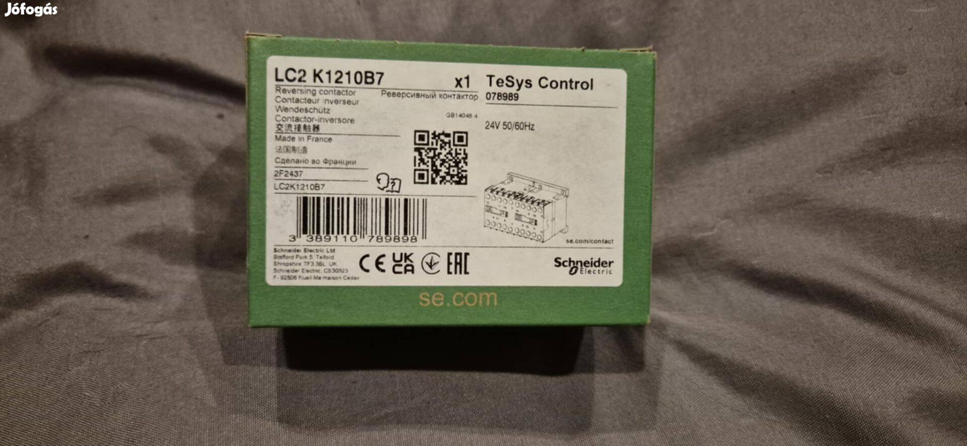 Schneider LC2K1210B7 Irányváltó mágneskapcsoló 12A