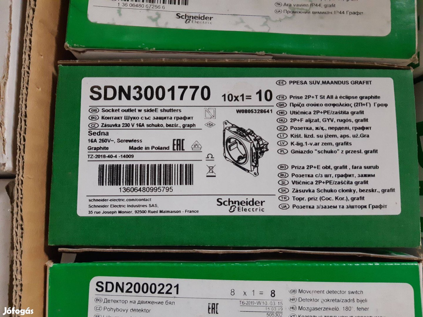 Schneider Sedna SDN3001770 földelt csatlakozóaljzat (dugalj), gyermekv