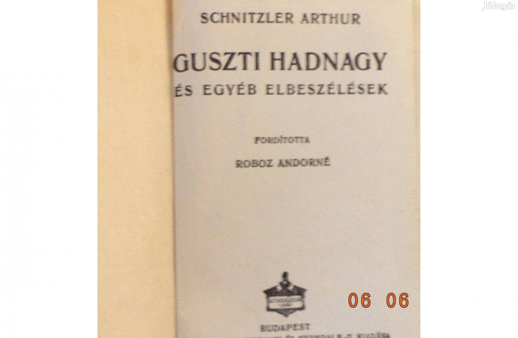 Schnitzler Artur: Guszti hadnagy