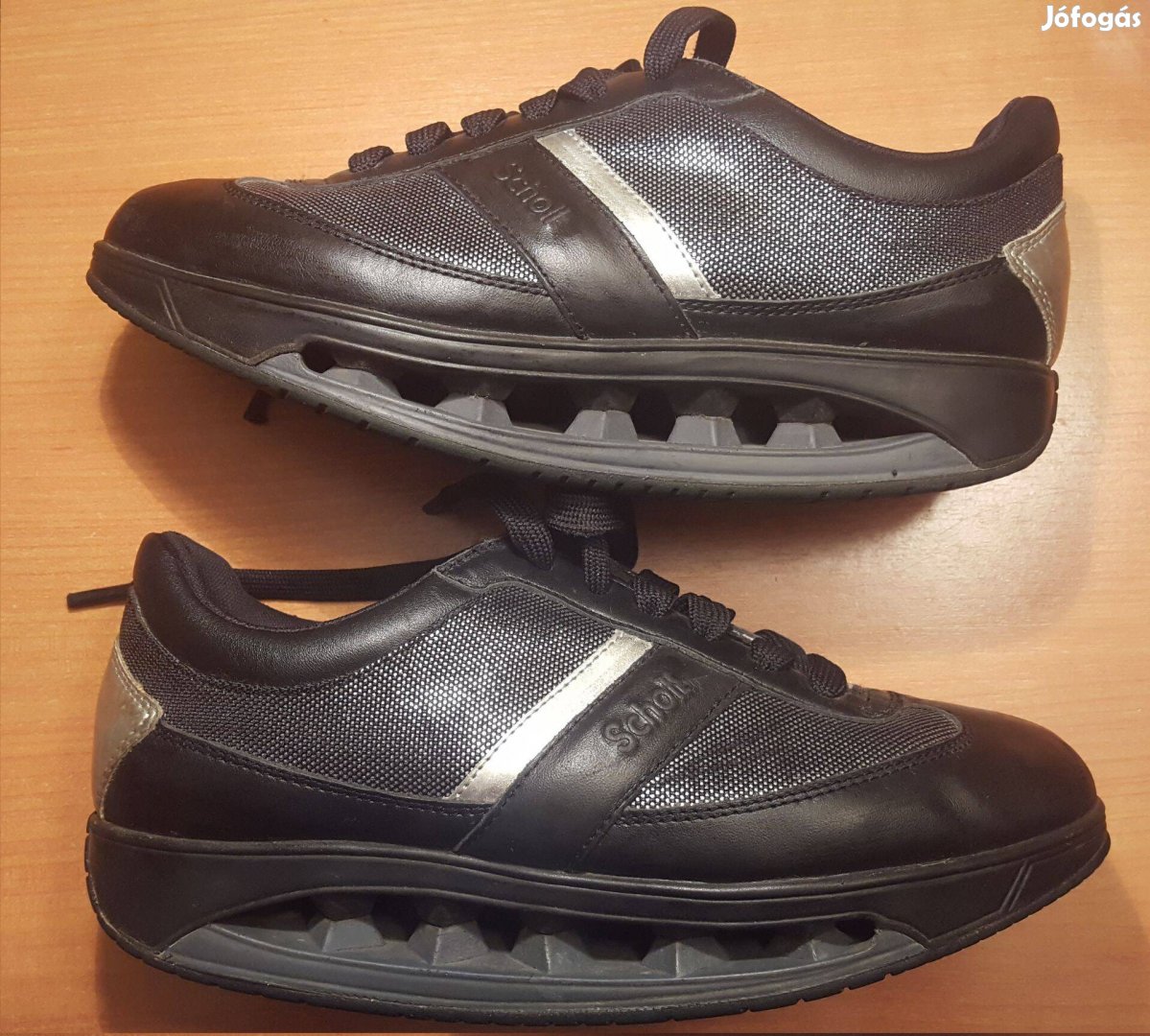 Scholl 38-as fekete-ezüst gördülőtalpú cipő eladó