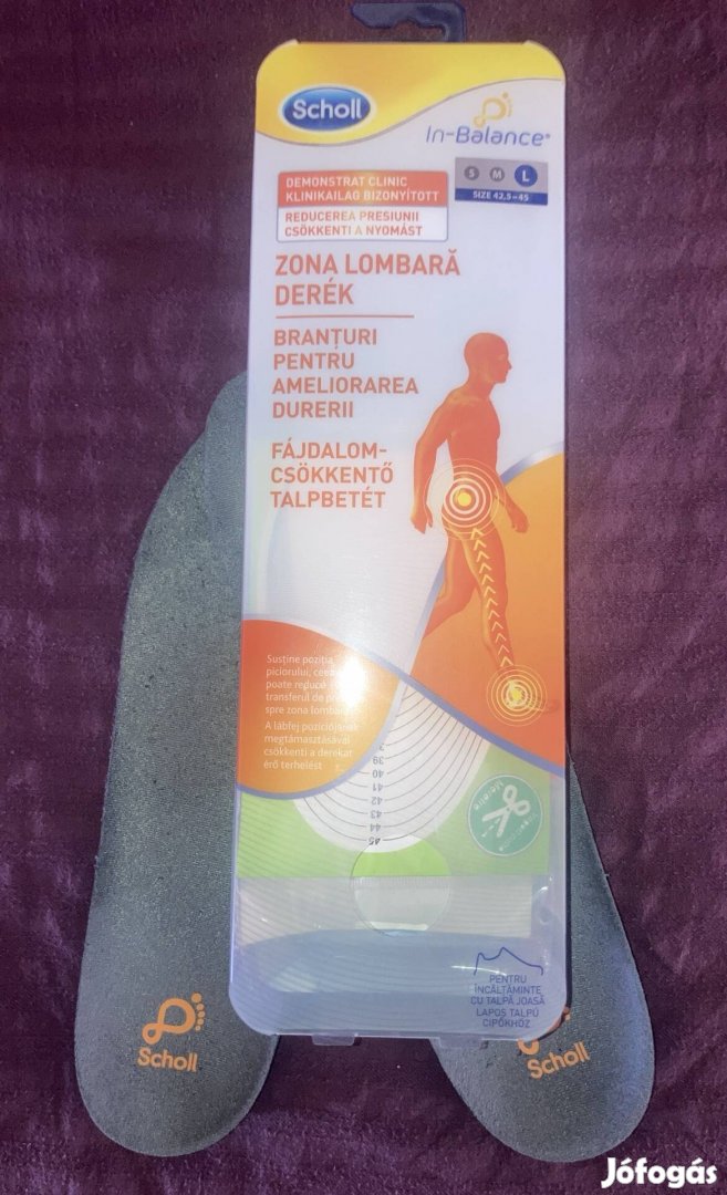 Scholl 42,5-45 fájdalomcsökkentő kényelmes talpbetét