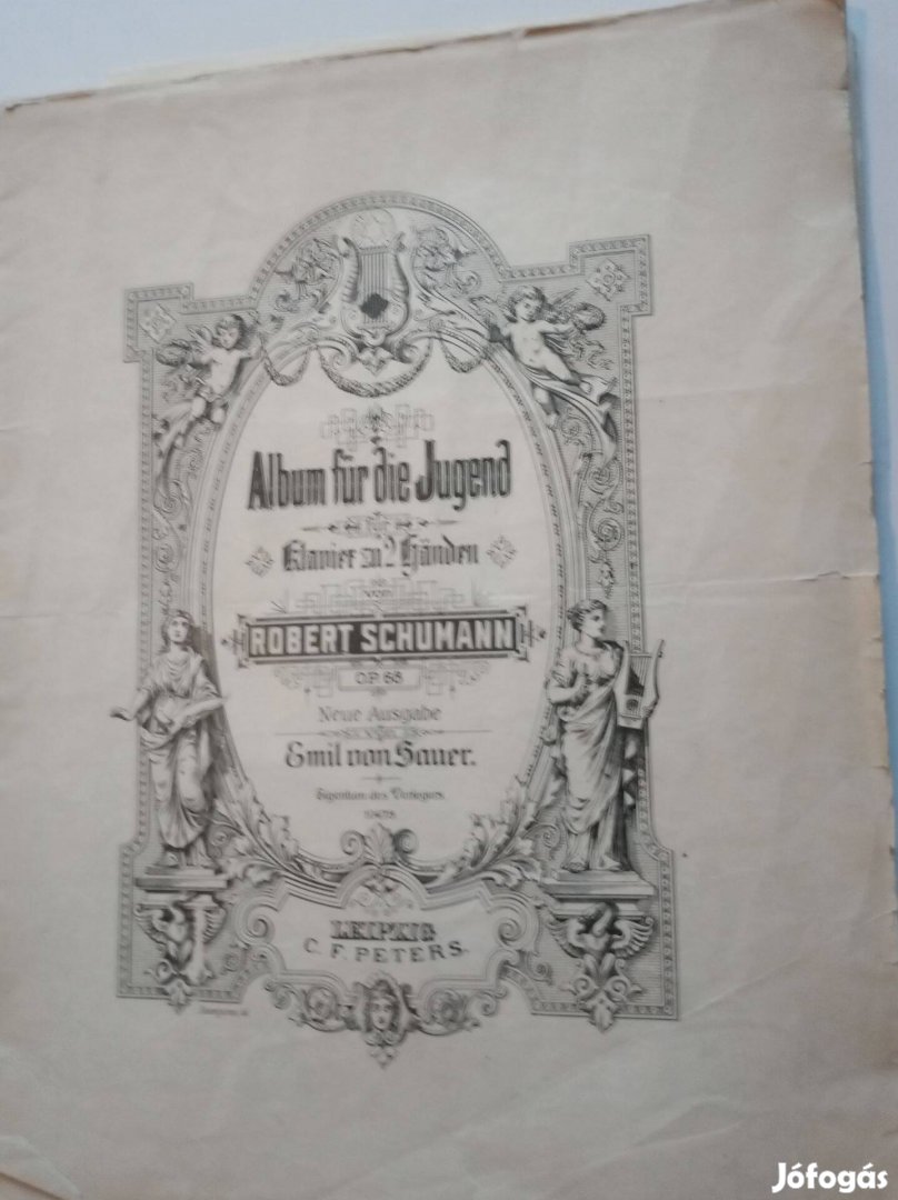 Schumann Album fur die Jugend. Op. 68 - nagyon régi zongorakotta
