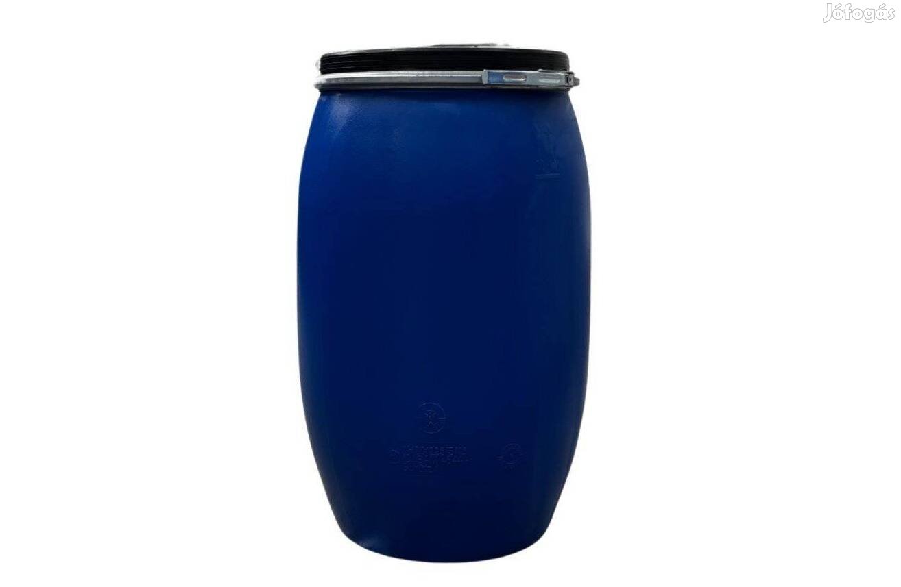 Schütz 120 Literes, Új műanyag hordó, levehető tetővel,