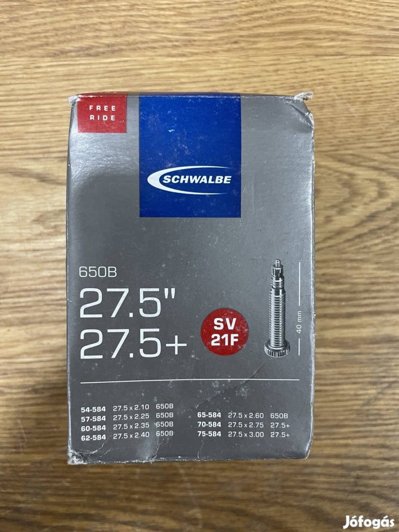 Schwalbe belső 27,5x2.10-3.0 új