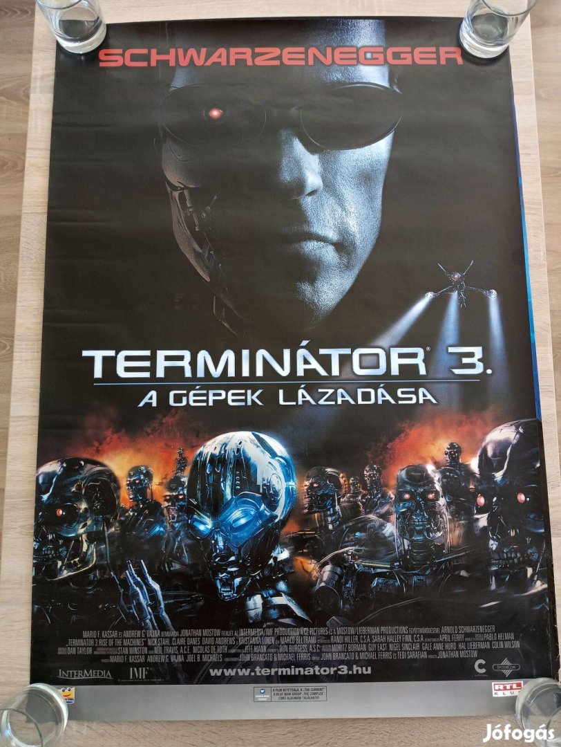 Schwarzenegger eredeti moziplakát Terminator 3 KN