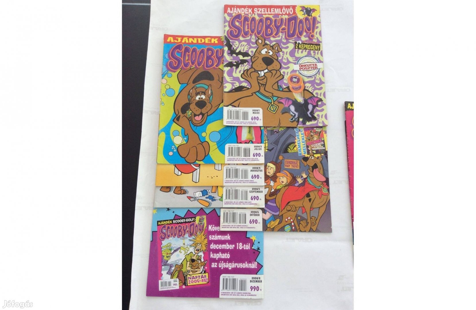 Scooby-Doo képregény 2008 / 2009 évi összesen 8db