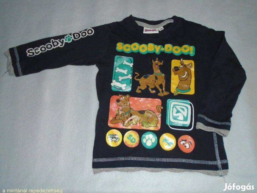 Scooby Doo mintás hosszú ujjú felső 2-3 évesre (méret 98)