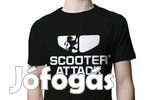 Scooter Attack fekete póló, S