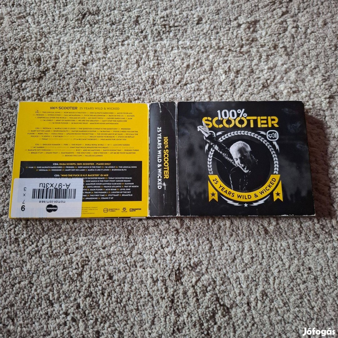 Scooter - 100% Scooter (25 Years Wild & Wicked) 5Cd Box (Limited)