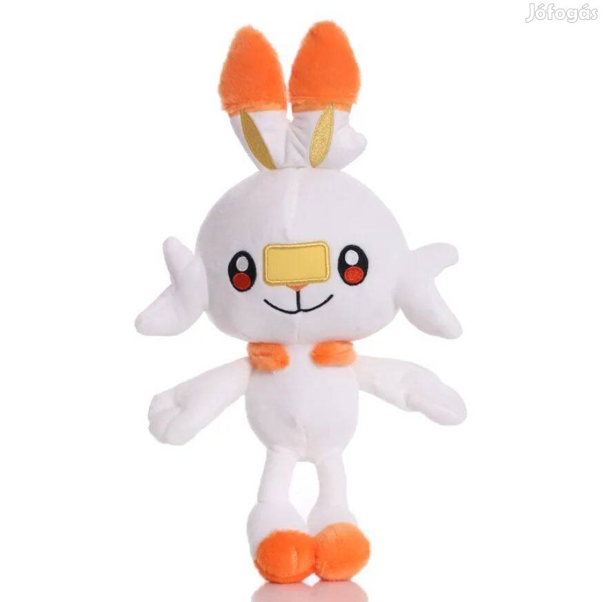 Scorbunny Pokémon Pokemon plüss 34cm Új számlával 2típ