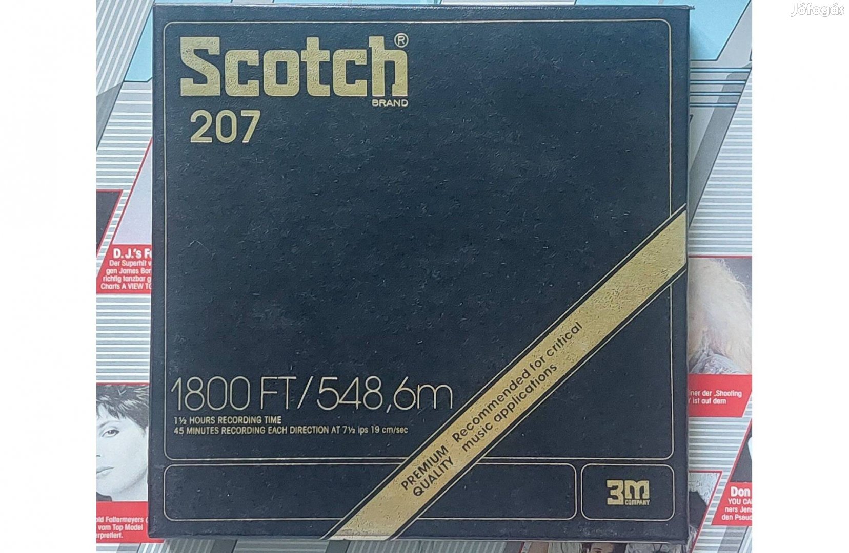 Scotch Premium 207 1800 FT / 548,6m Orsós Magnószalag MAGNÓ Szalag