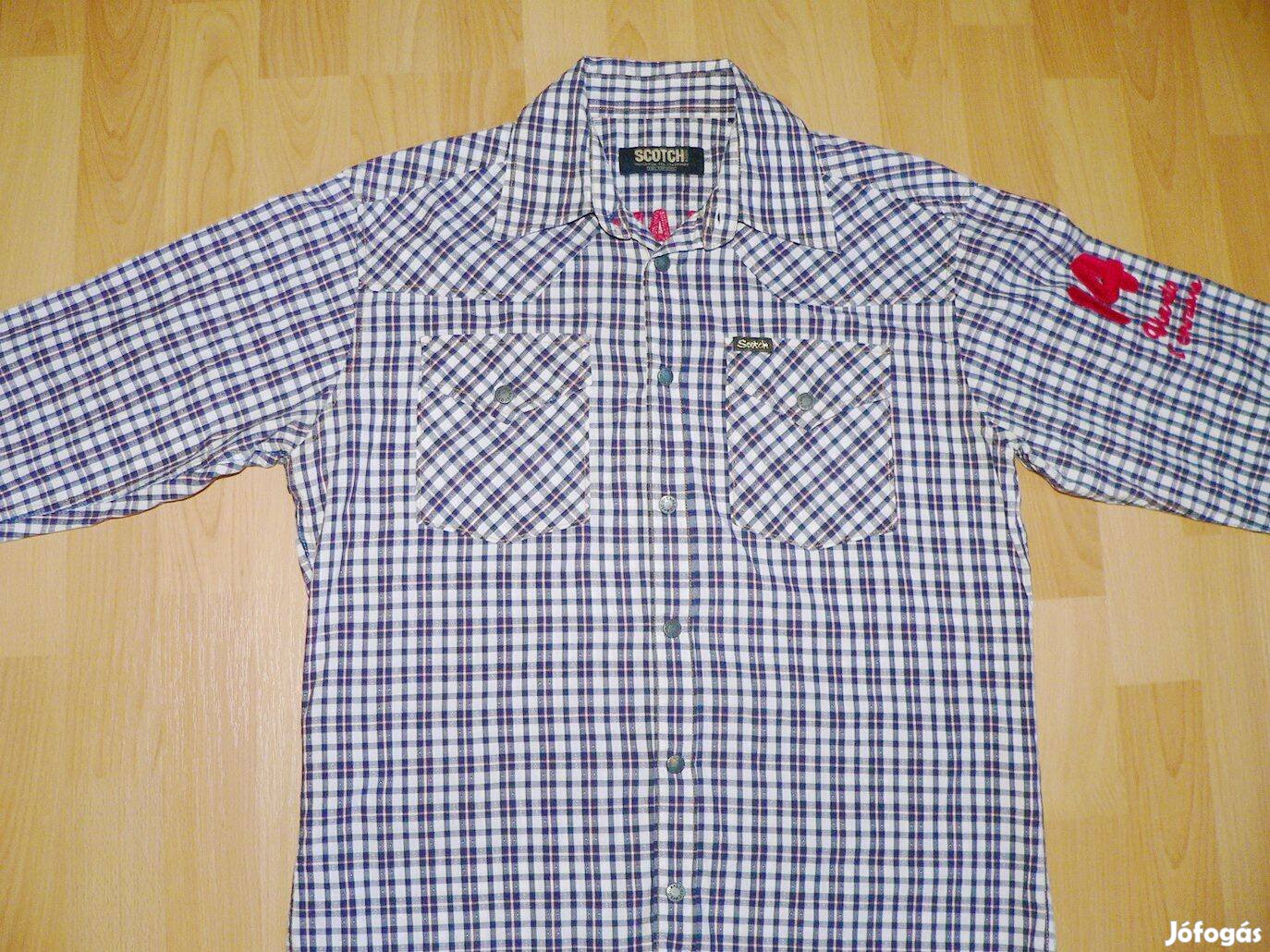 Scotch & Soda hosszú ujjú kockás ing (M)