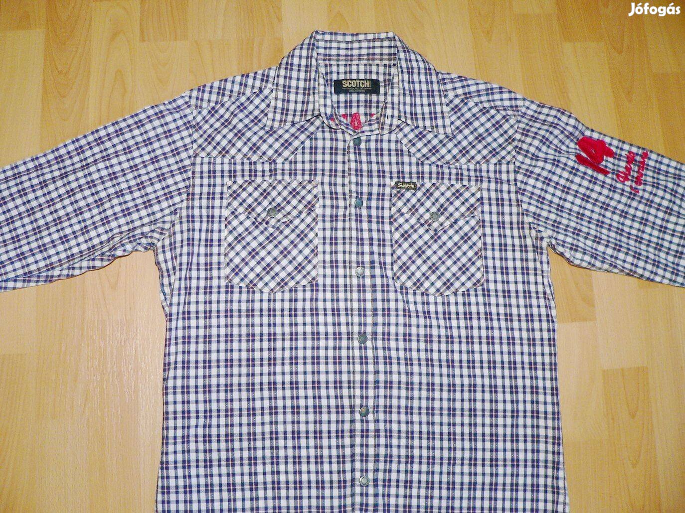 Scotch & Soda hosszú ujjú kockás ing (M)