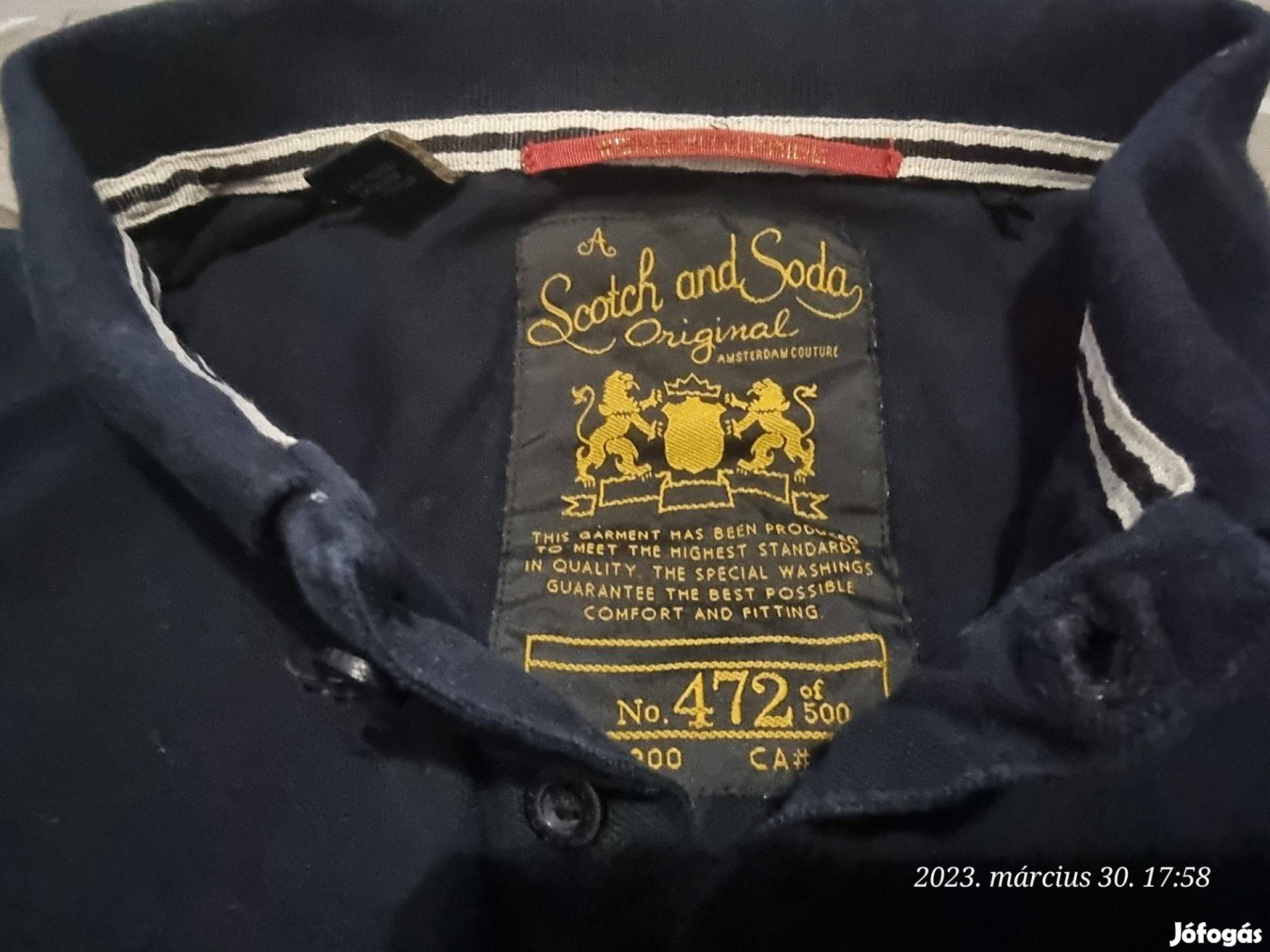 Scotch and Soda hosszú ujjú póló XL XXL