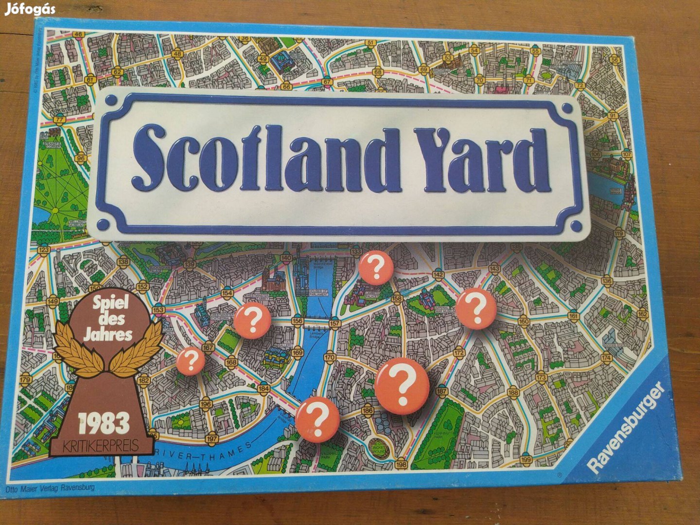 Scotland Yard retro nyomozós társasjáték szép állapotban