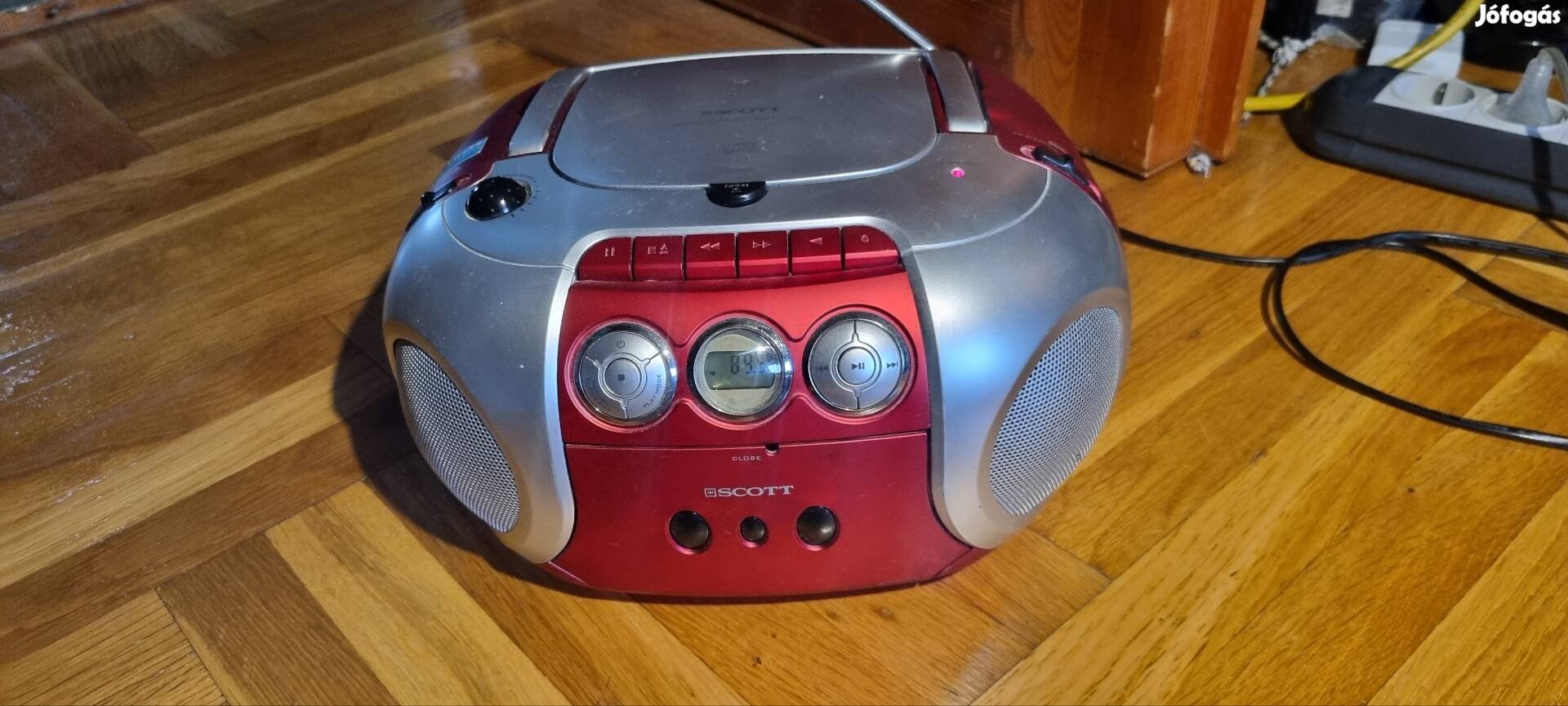 Scott kazettás cd-s rádió