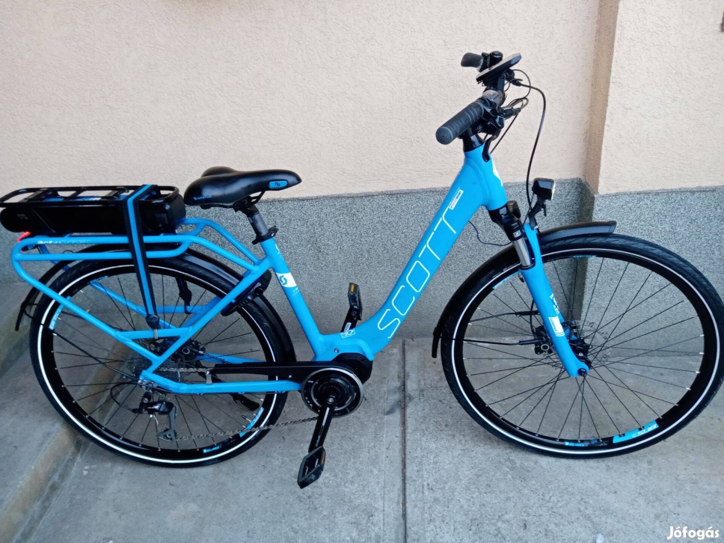 Scott kék 412wh elektromos kerékpár pedelec ebike garanciával