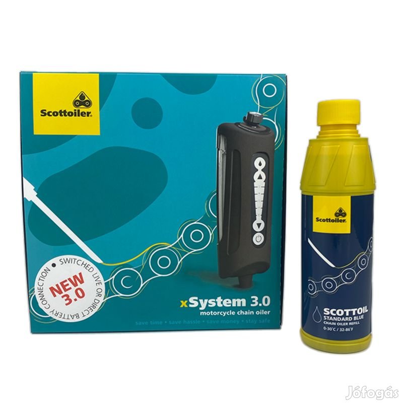 Scottoiler xsystem 30 + 250 ml olaj standard kék