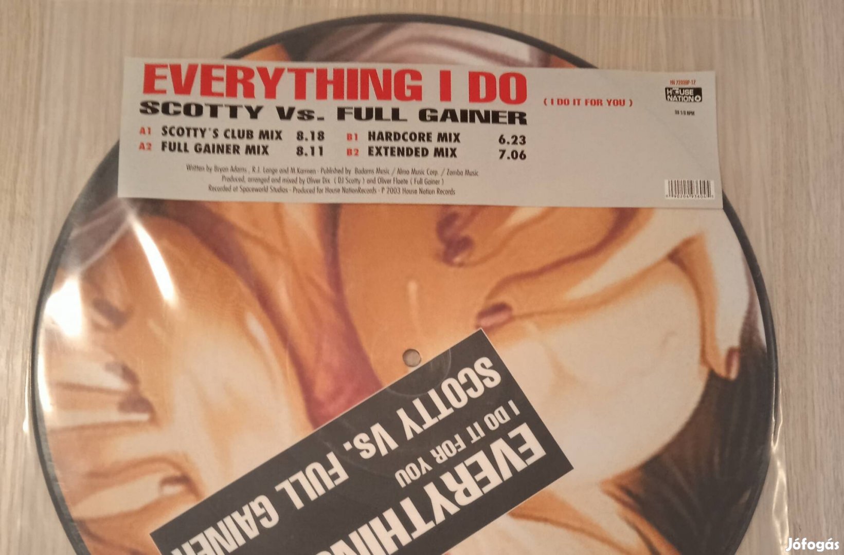 Scotty Vs. Full Gainer - Everything I Do . Maxi picture vinyl.