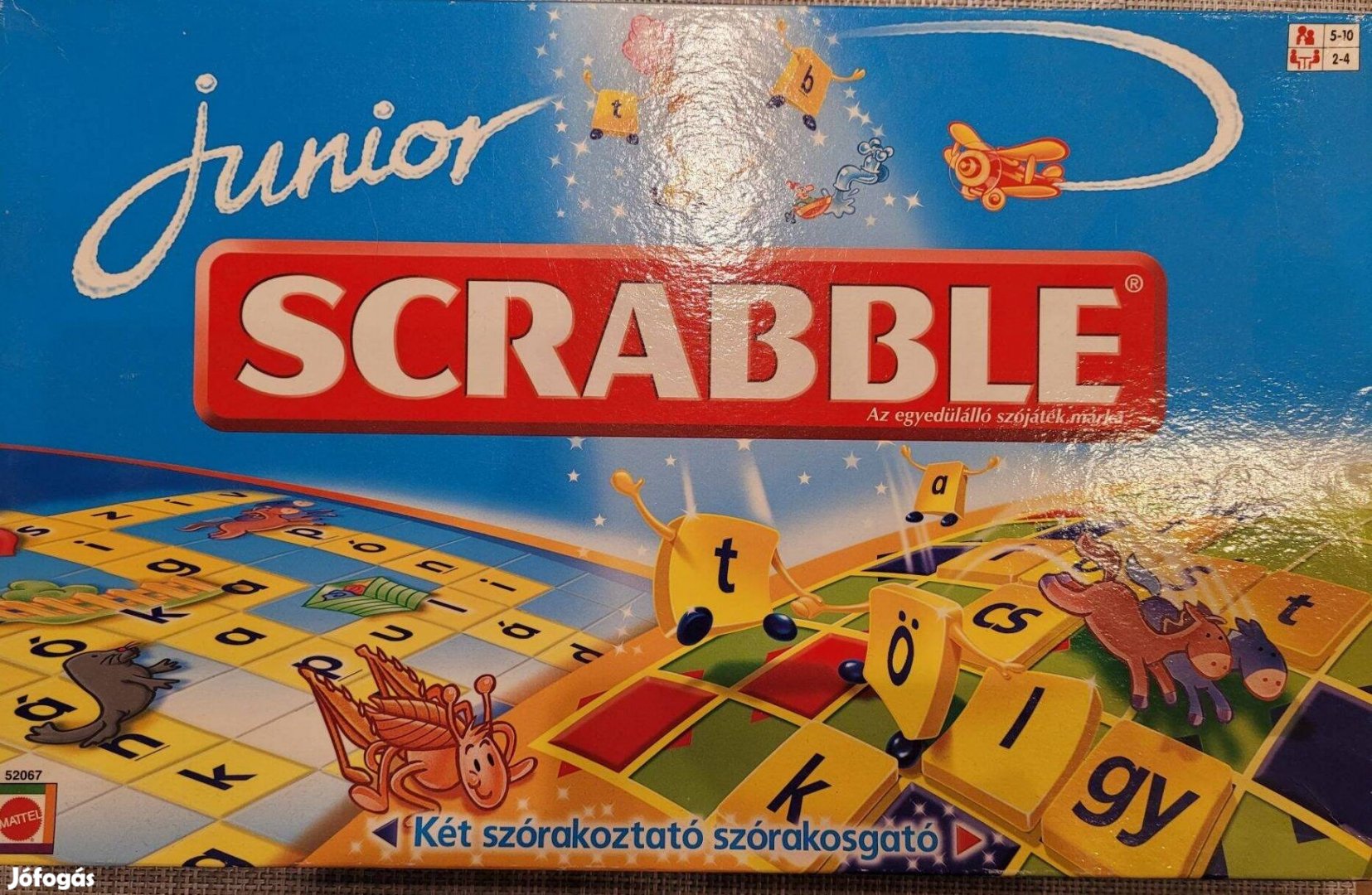 Scrabble Junior 2 játék egy dobozban szórakoztató szórakosgató eladó!