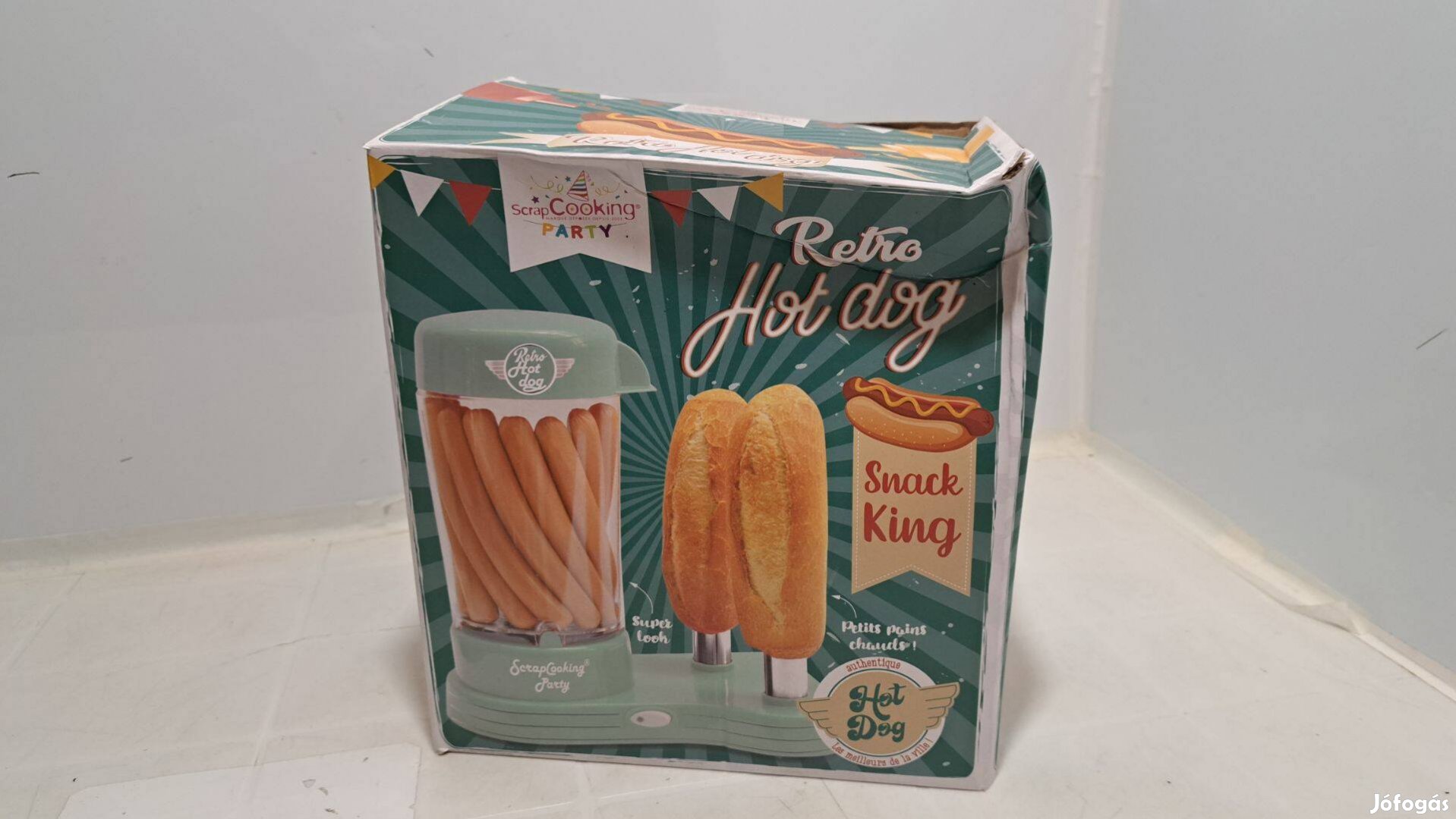 Scrapcooking 601 Hot Dog készítő gép, retro stílusú, újszerű