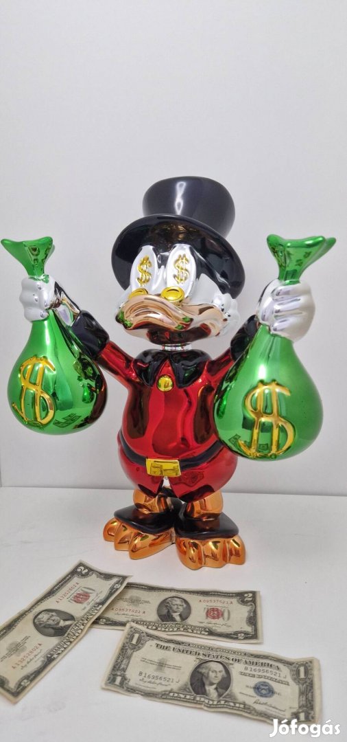 Scrooge Mcduck Chrome - Pop Art Szobor - 47cm