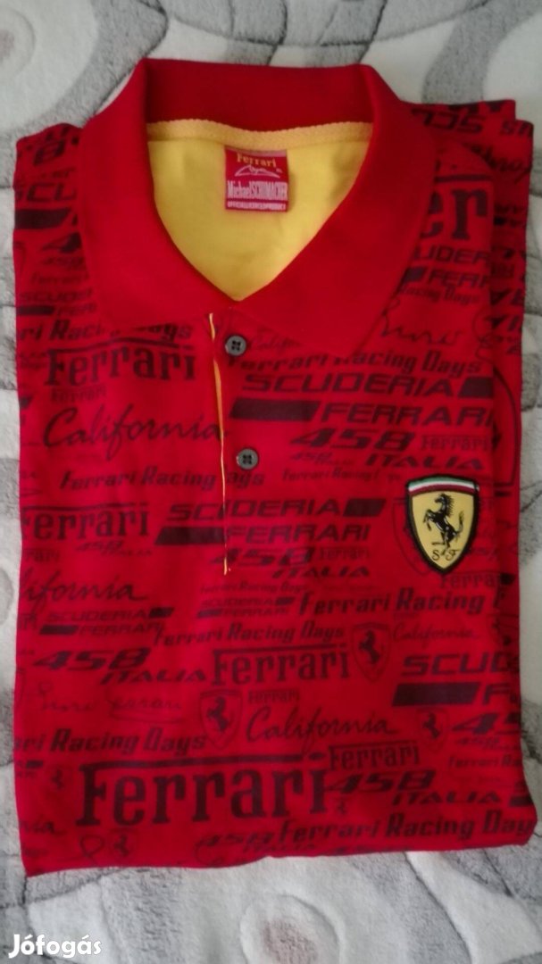 Scudera Ferrari férfi galléros póló!Bontatlan csomagolásban!