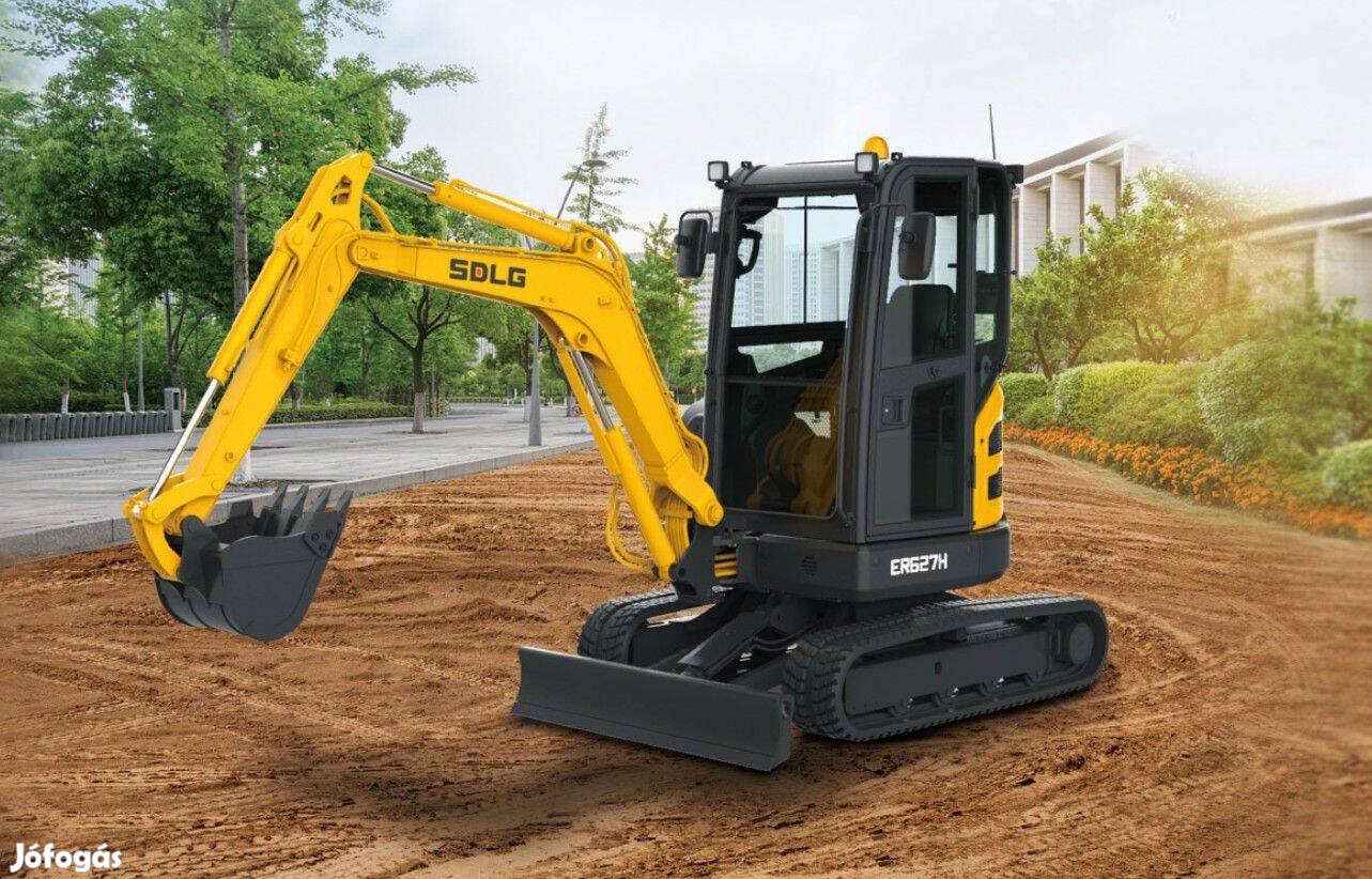 Sdlg ER627H Gumihevederes minikotró Kubota dízelmotorral