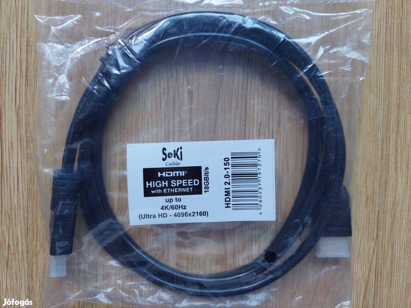 SeKi HDMI kábel 0150 G 2.0 4K 3D Hispeed 1,5m