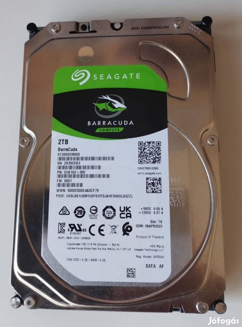 Seagate 2Tb HDD 100/100