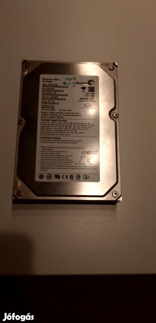 Seagate Barracuda 80 GB SATA winchester