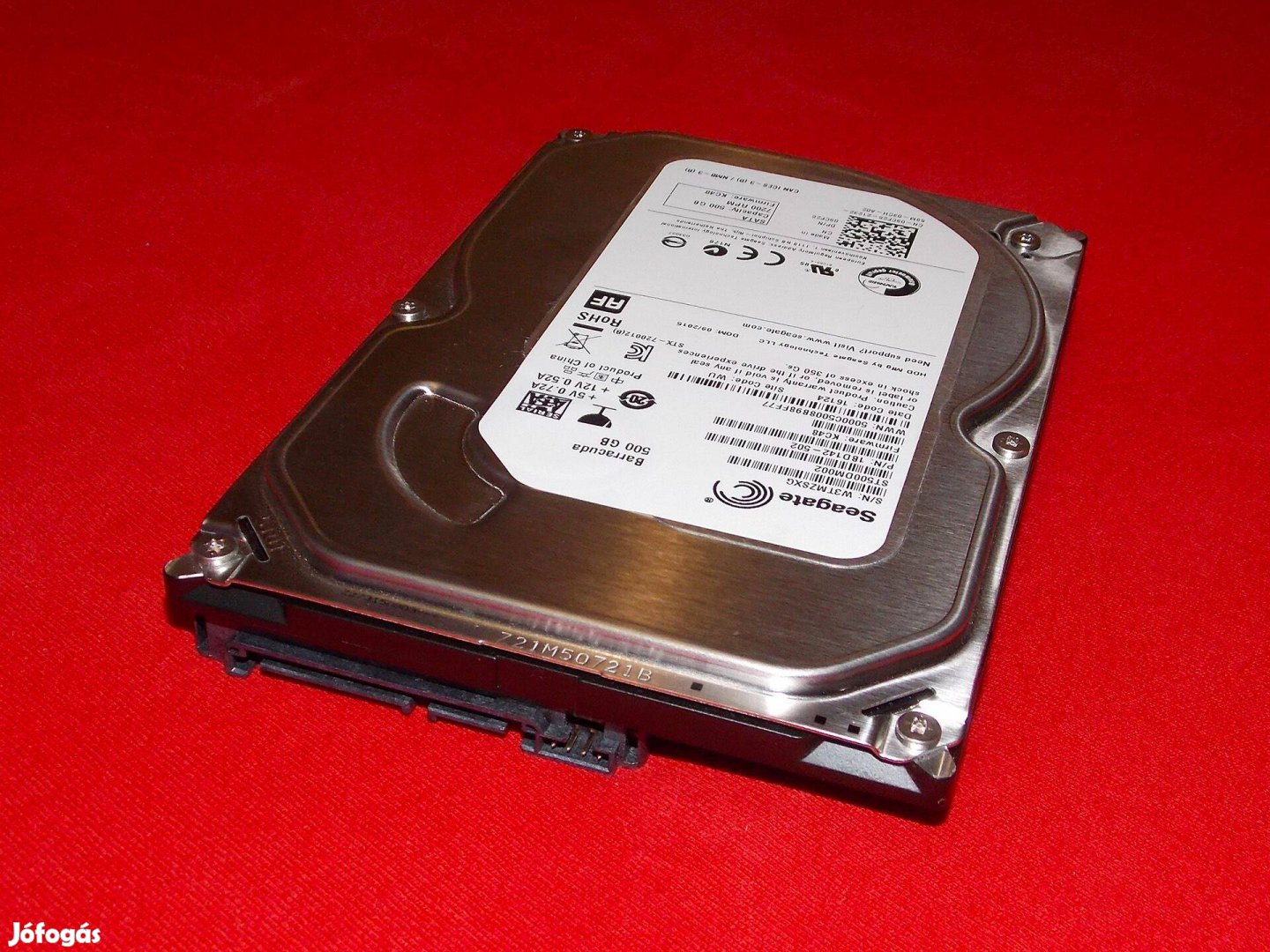 Seagate Barracuda ST500DM, 500 GB-os SATA3 HDD, winchester, merevlemez