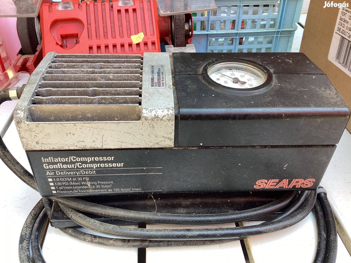 Sears elektromos kerék pumpa max. 30psi kb. 2000 bar