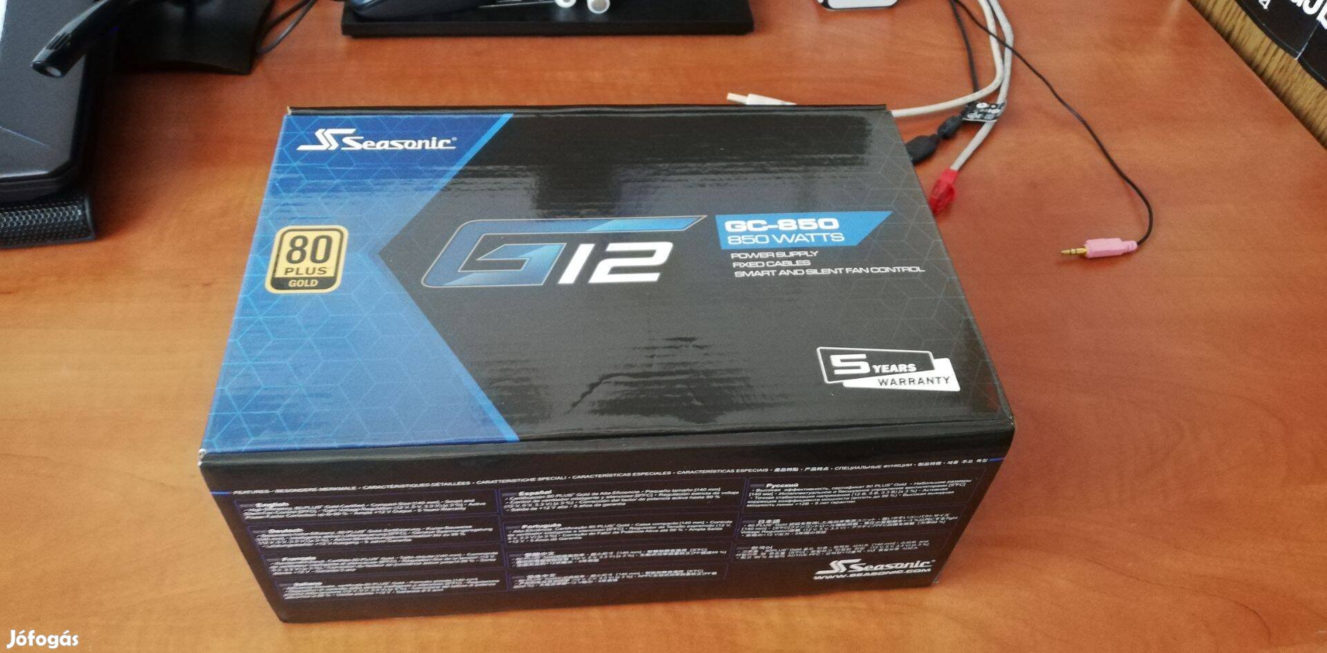 Seasonic 850W 80+ Gold G12 GC-850 tápegység garanciával