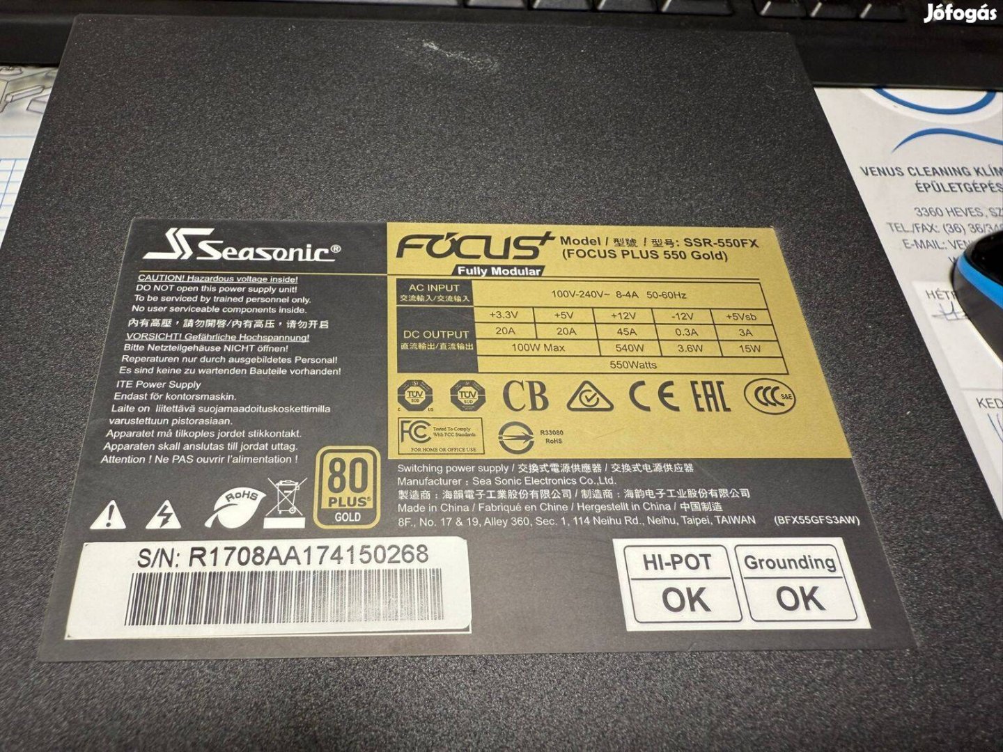 Seasonic Focus PLUS 550 Gold