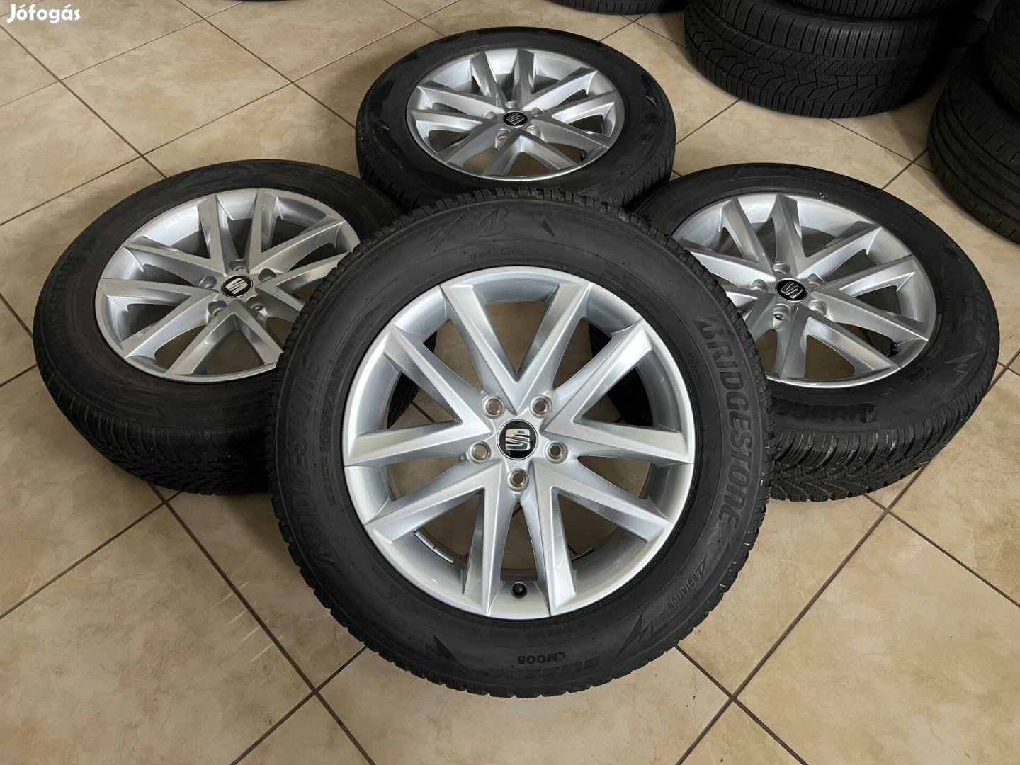 Seat 17" 5x112 alufelni felni tarraco 215/65r17 téli gumi