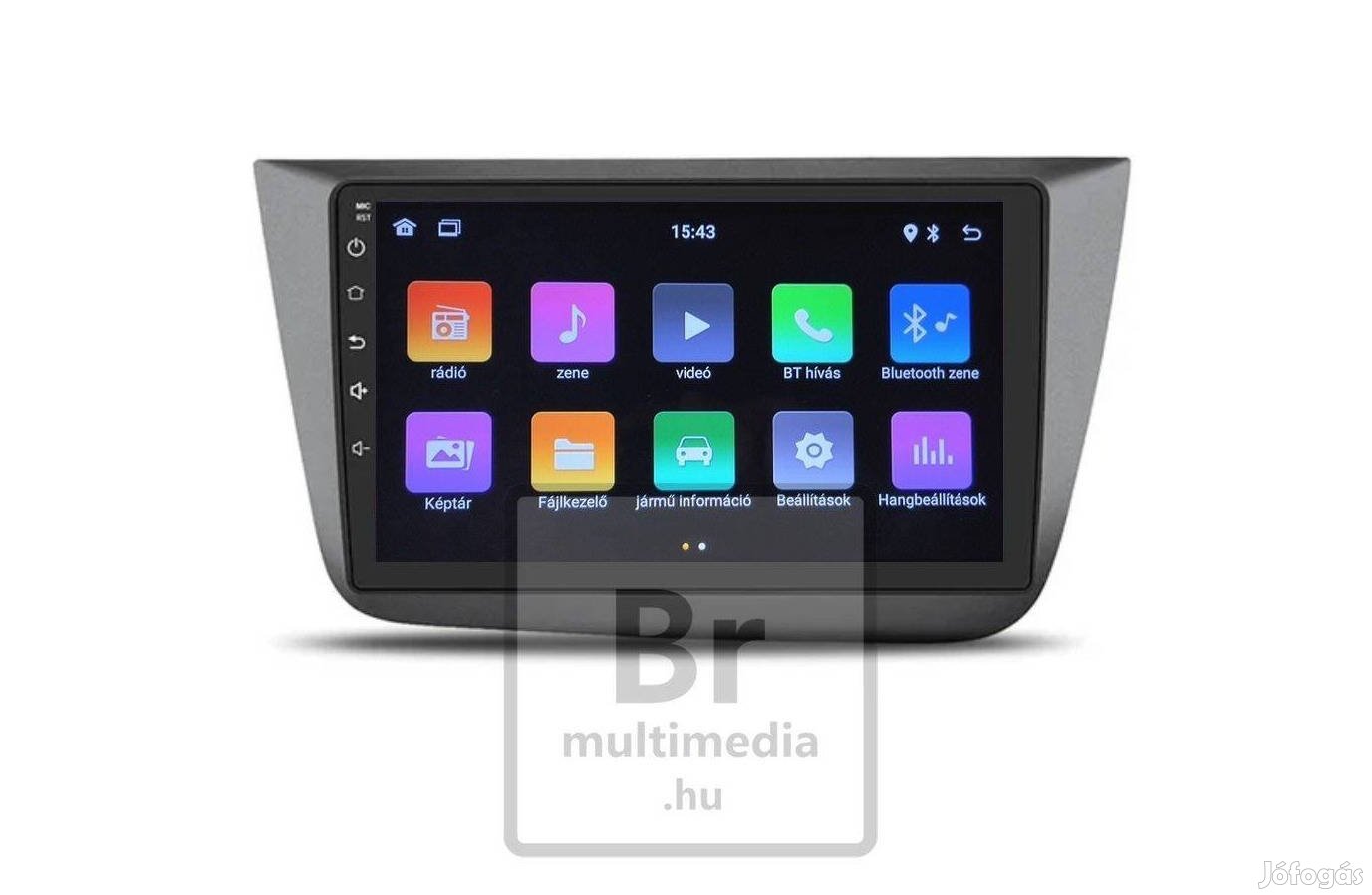 Seat Altea Android Kijelző Rádió 2Din Multimédia Navigáció Carplay