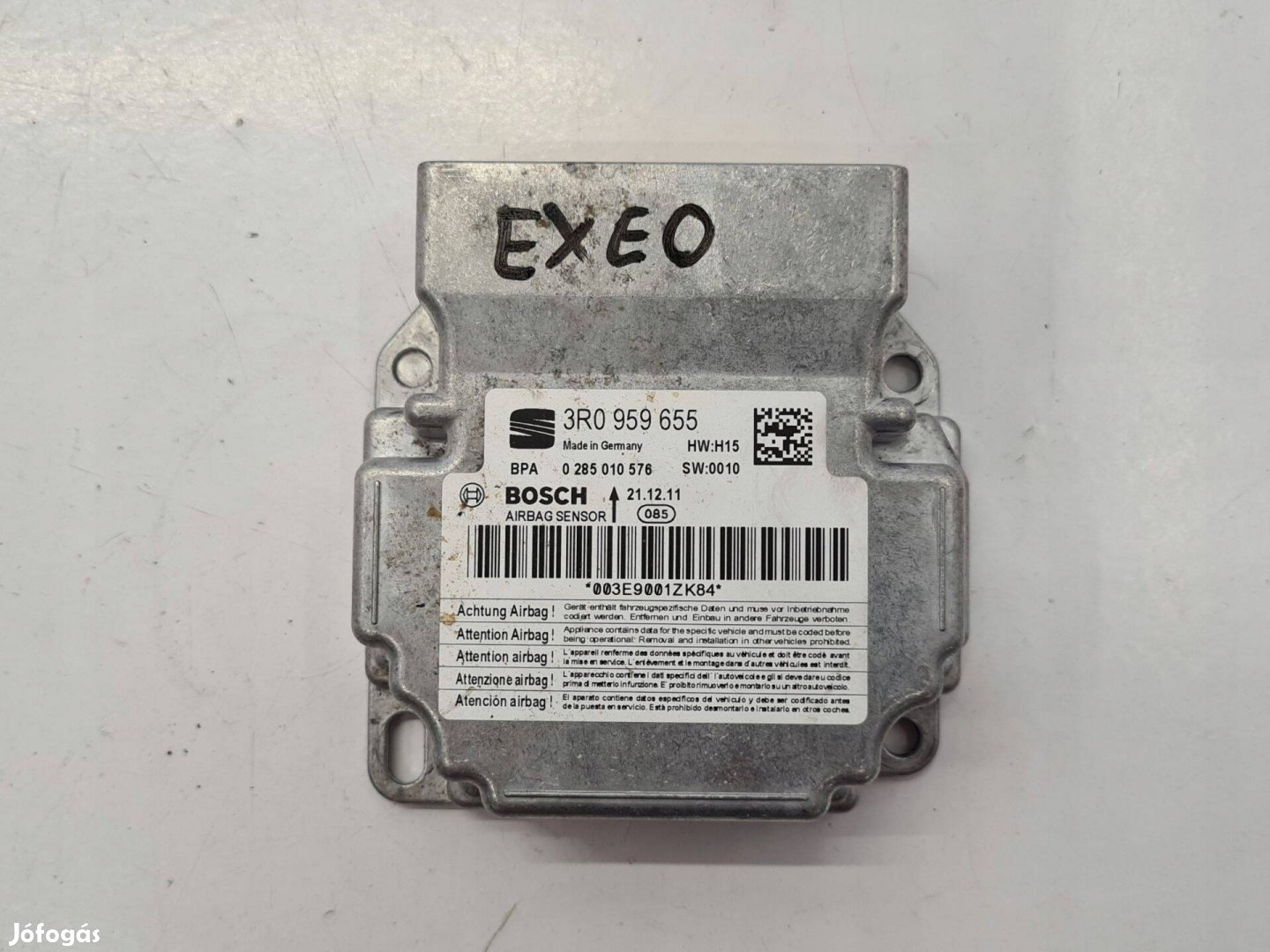 Seat Exeo Légzsákvezérlő elektronika 3R0959655