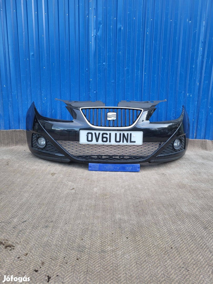 Seat Ibiza 4 IV 6J 2008- gyári 6J0807221 mosós első lökhárító fekete