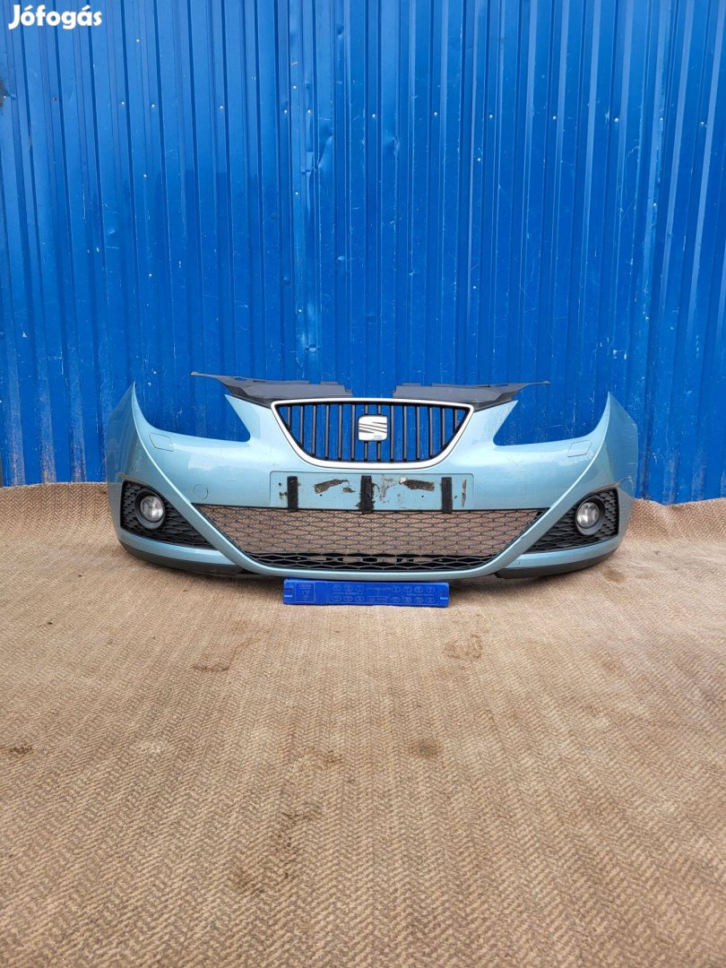 Seat Ibiza 4 IV 6J 2008- gyári 6J0807221 mosós első lökhárító kék